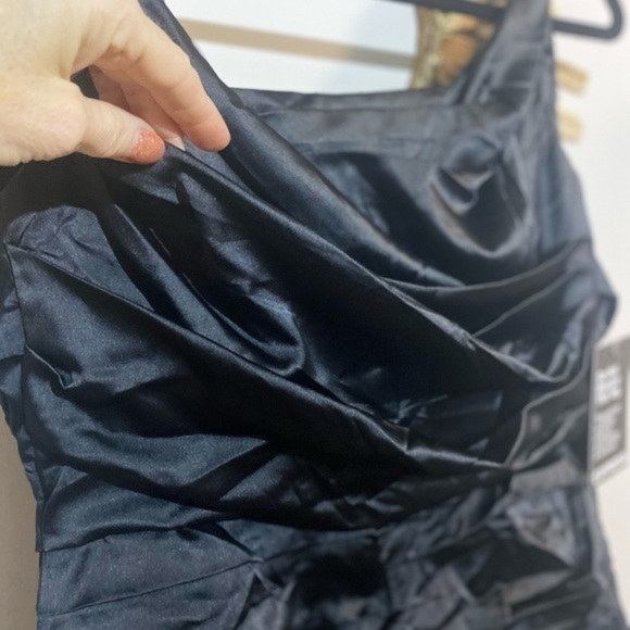 Express Satin Black Mini Dress - Picture 13 of 15